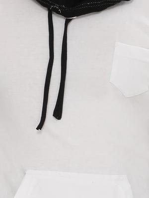 white cotton pocket t-shirt - 15115309 - Standard Image - 5