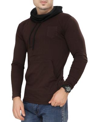 brown cotton pocket t-shirt - 15115312 - Standard Image - 2