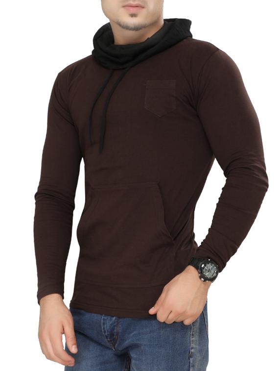 brown cotton pocket t-shirt - 15115312 - Zoom Image - 2