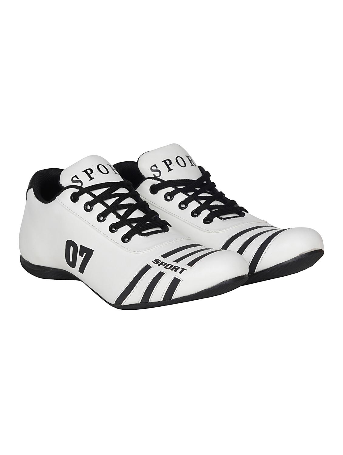 white leatherette sport shoe - 15115666 - Zoom Image - 2
