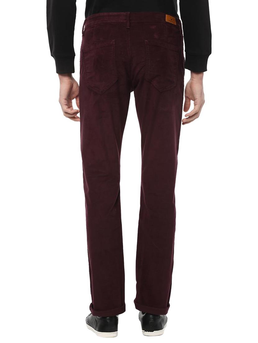 maroon cotton chinos - 15116051 - Zoom Image - 2
