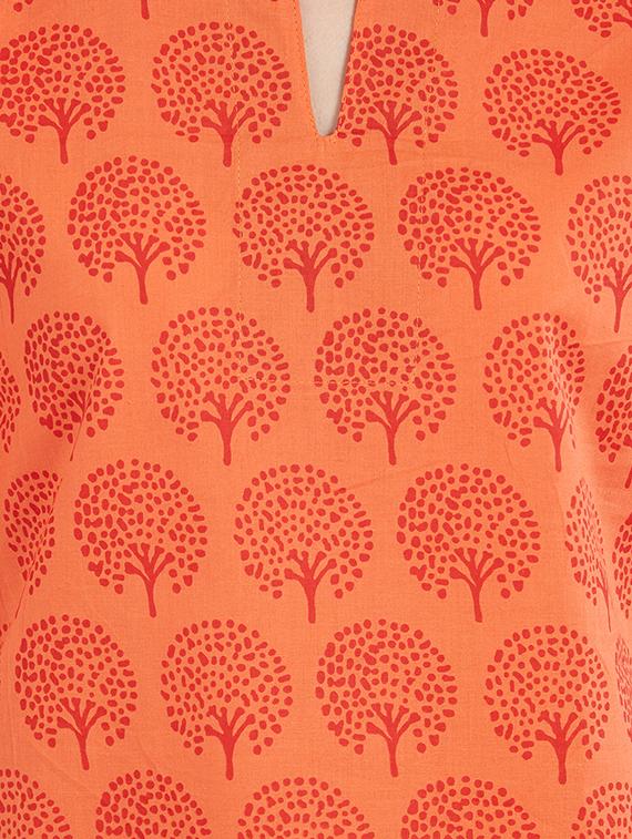 orange printed cotton top - 15116263 - Zoom Image - 5