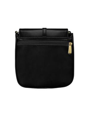 black leatherette regular sling bag - 15116742 - Standard Image - 2