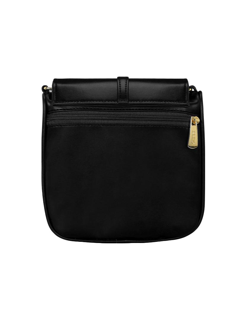 black leatherette regular sling bag - 15116742 - Zoom Image - 2