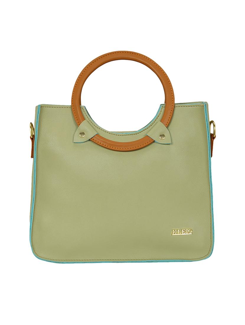 green leatherette regular sling bag - 15116747 - Zoom Image - 5