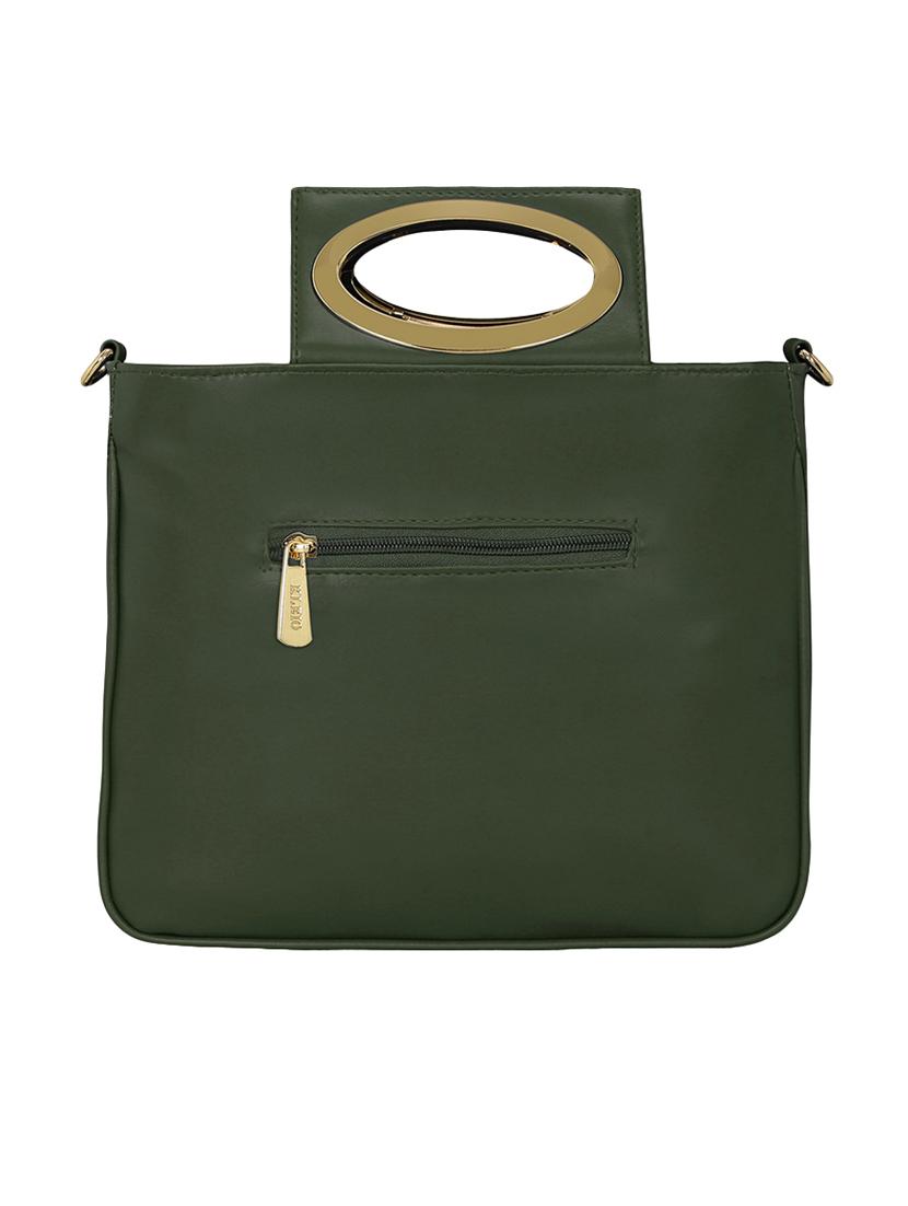 green leatherette regular sling bag - 15116755 - Zoom Image - 2