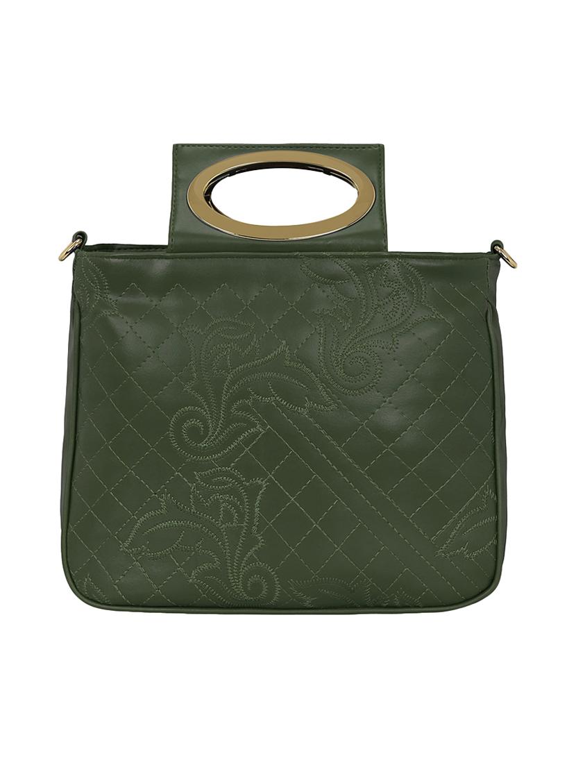 green leatherette regular sling bag - 15116755 - Zoom Image - 5