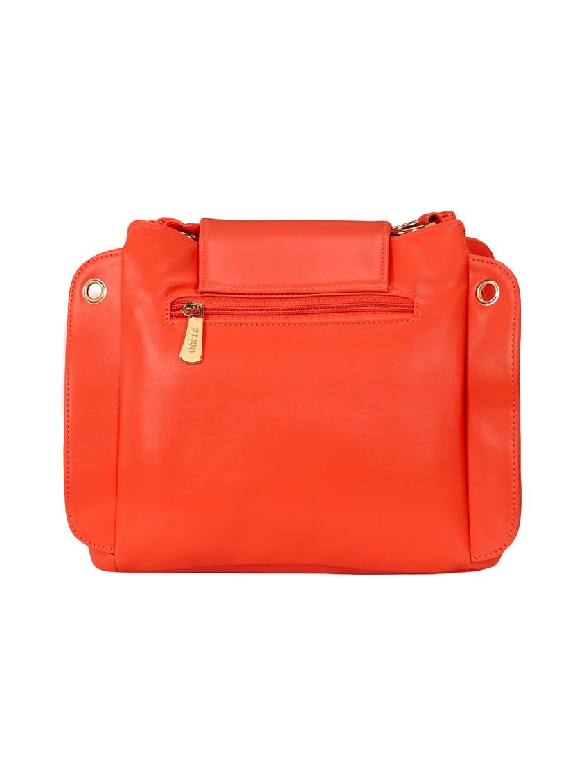 red leatherette regular sling bag - 15116763 - Zoom Image - 2