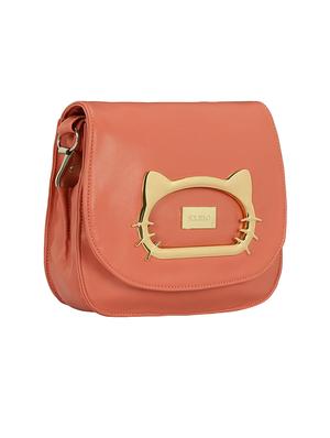 pink leatherette regular sling bag - 15116993 - Standard Image - 5
