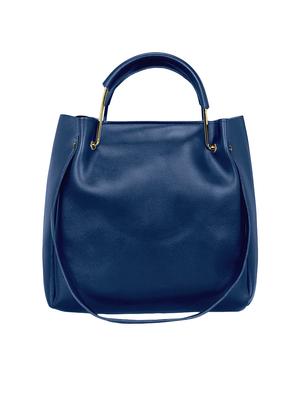 blue leatherette tote - 15117082 - Standard Image - 5