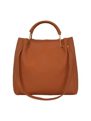 tan leatherette regular tote - 15117135 - Standard Image - 5
