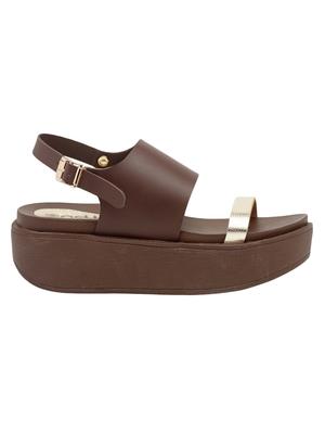 brown back strap wedge - 15117298 - Standard Image - 2