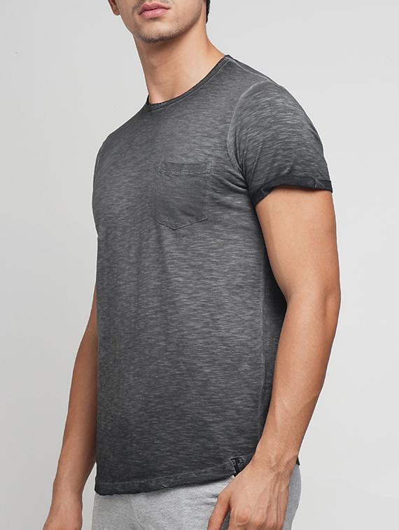 grey cotton washed tshirt - 15118485 - Zoom Image - 2