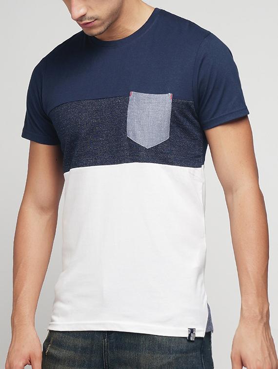 multicolored cotton pocket t-shirt - 15118493 - Zoom Image - 2