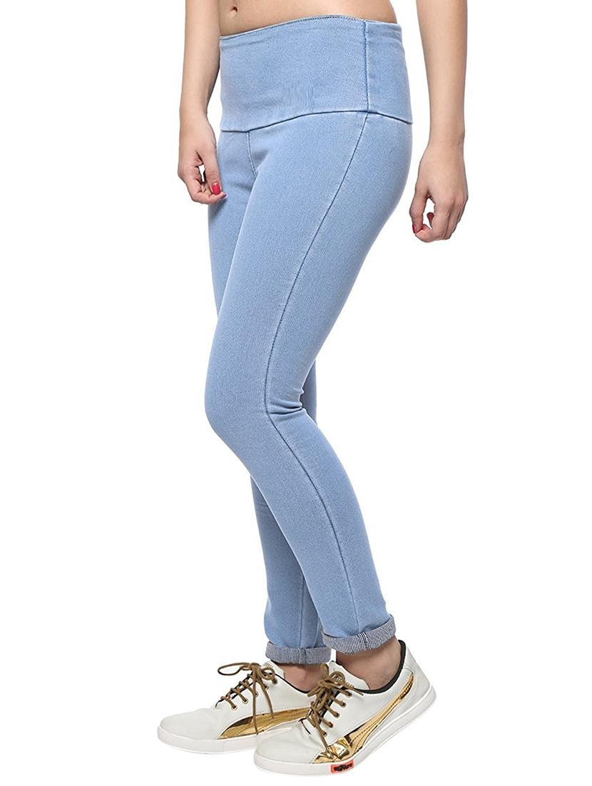 light blue denim jeggings - 15118700 - Zoom Image - 2
