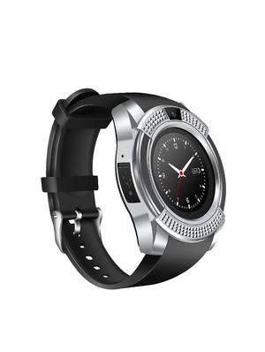 JM New V8 Black Silver Colour Smart Watch With Sim/sd card support - 15118710 - Standard Image - 2