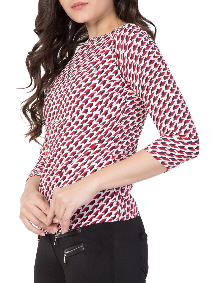 red printed top - 15119022 - Zoom Image - 2