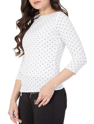 White Polka-Dot top - 15119024 - Standard Image - 2