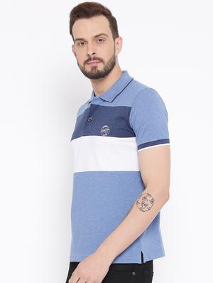 blue cotton polo t-shirt - 15119070 - Standard Image - 2