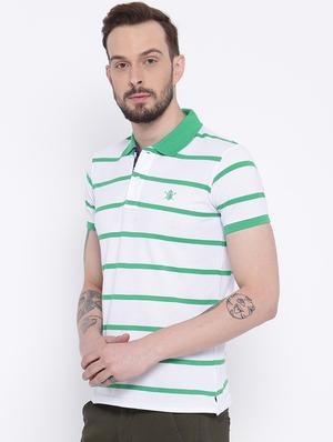 white cotton polo t-shirt - 15119143 - Standard Image - 2