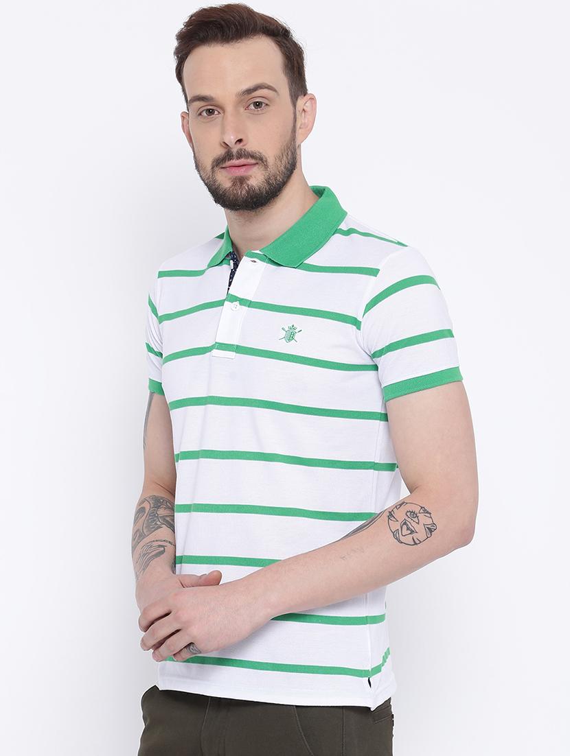 white cotton polo t-shirt - 15119143 - Zoom Image - 2