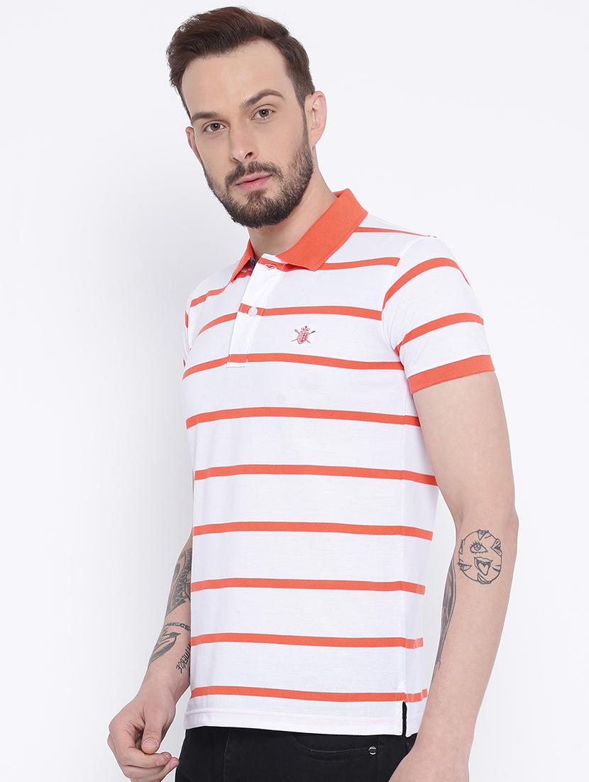 white cotton polo t-shirt - 15119145 - Zoom Image - 2