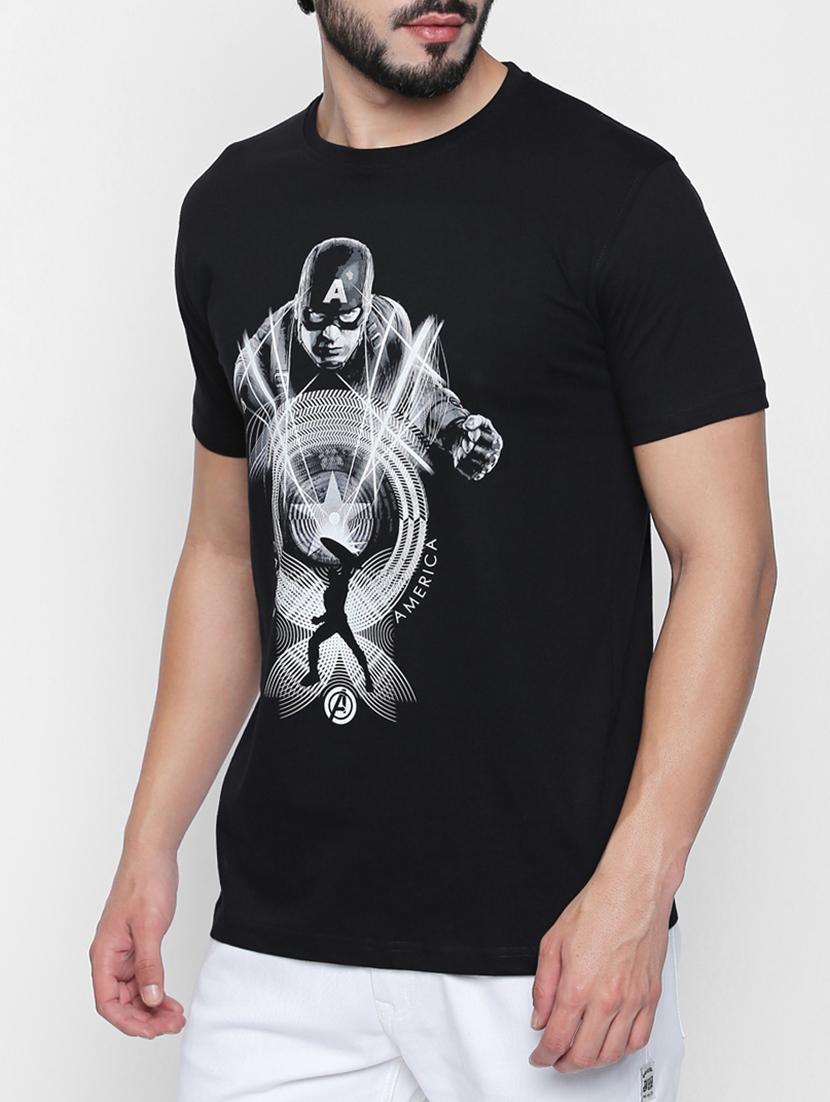 black cotton character t-shirt - 15120898 - Zoom Image - 2
