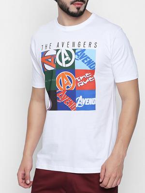 white cotton chest print tshirt - 15120910 - Standard Image - 2