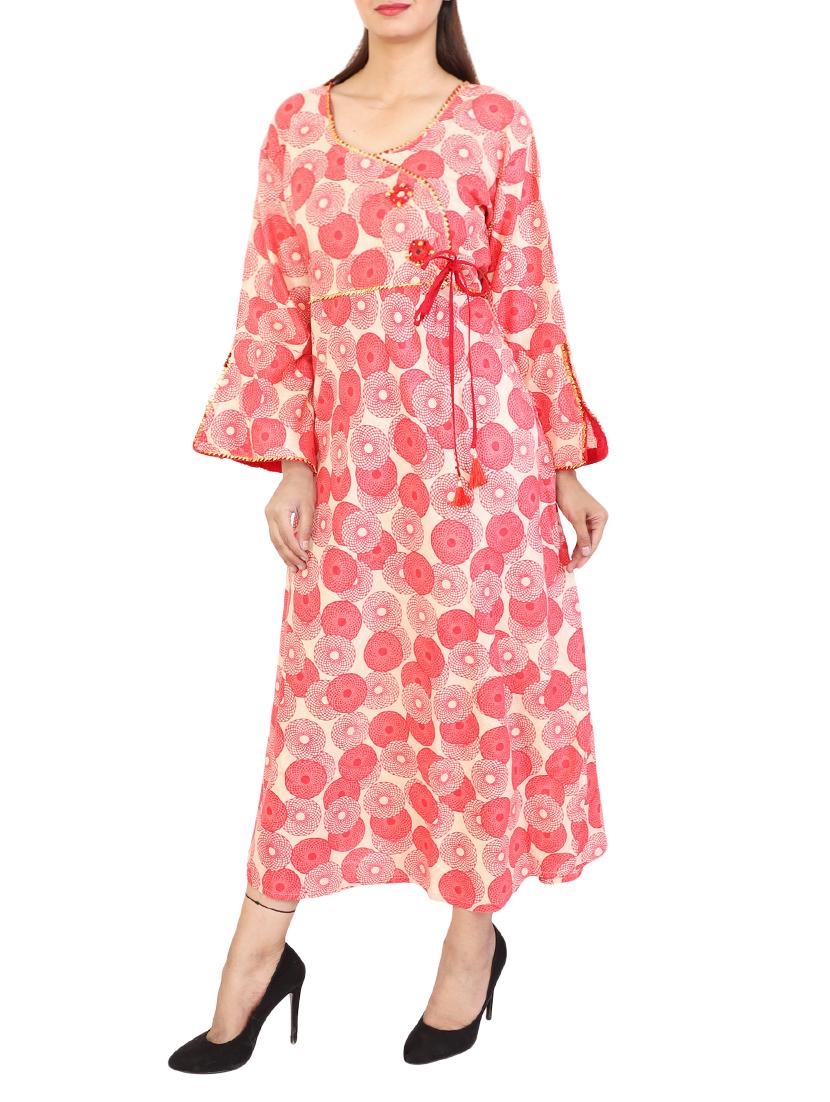 angrakha mirror work kurta - 15120994 - Zoom Image - 2