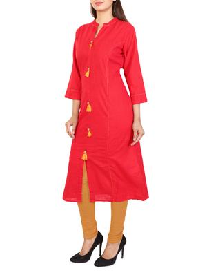 pink rayon straight kurta - 15121001 - Standard Image - 2