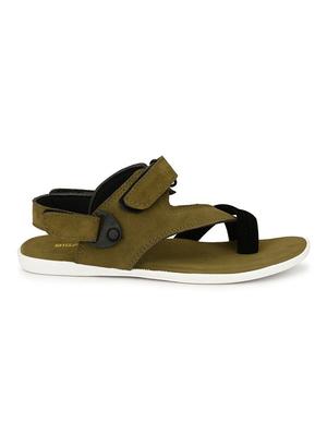 green suede back strap sandal - 15121160 - Standard Image - 2