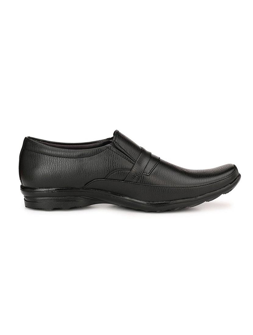 black leatherette formal slip on - 15121175 - Zoom Image - 2