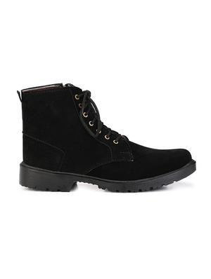 black suede high ankle boot - 15121179 - Standard Image - 2