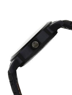 laurex round dial leatherette strap watch - 15121287 - Standard Image - 2