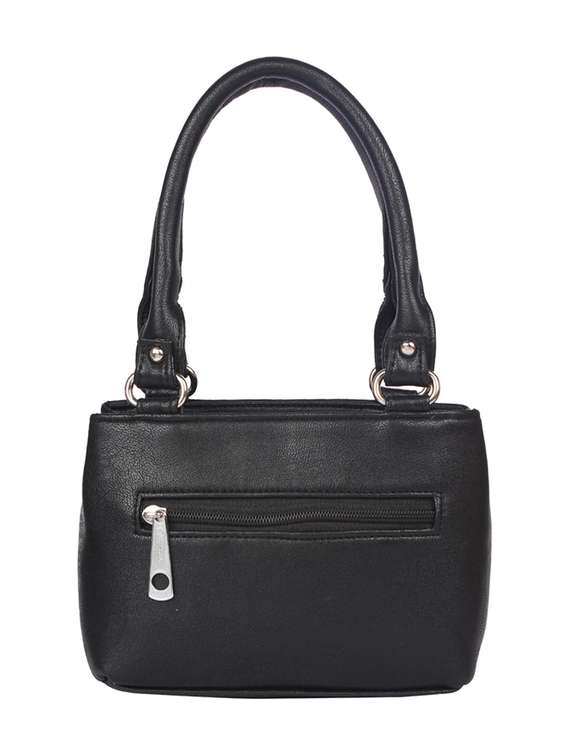 black leatherette handbag - 15121341 - Zoom Image - 2
