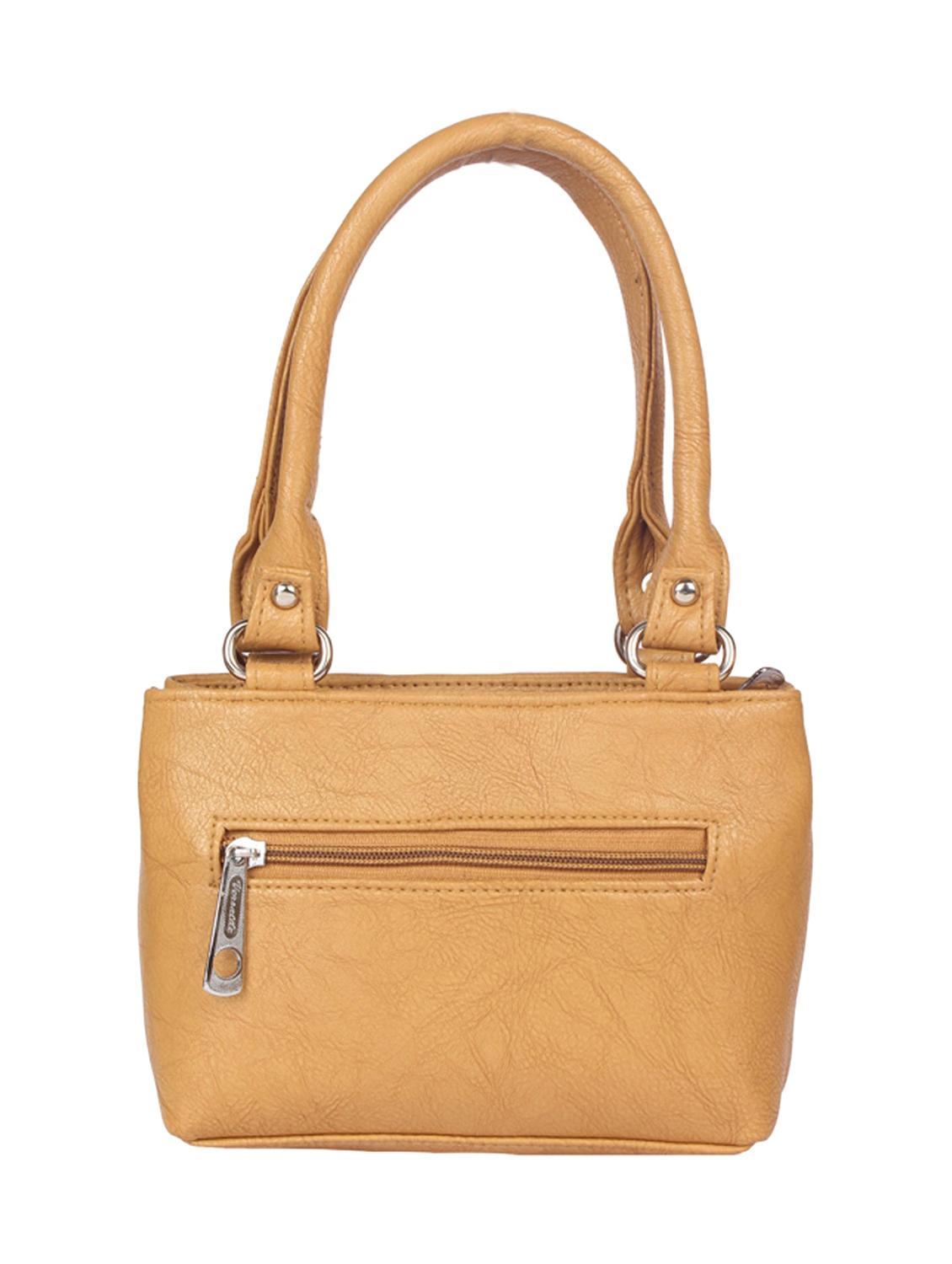 yellow leatherette handbag - 15121345 - Zoom Image - 2