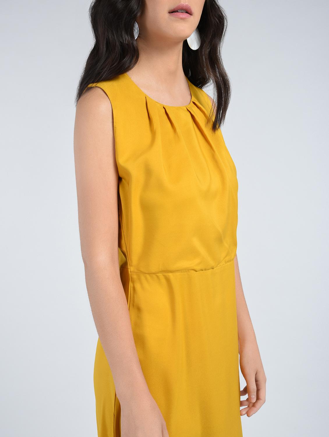 Pleated neck maxi dress - 15121389 - Zoom Image - 5
