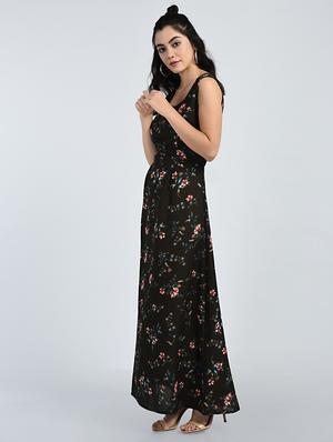 brown floral maxi dress - 15121407 - Standard Image - 2