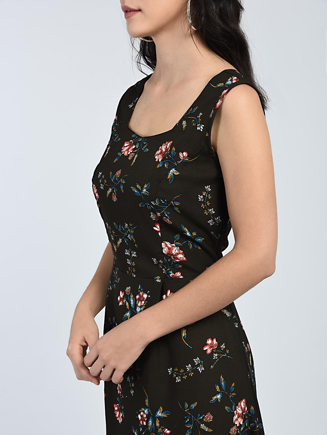 brown floral maxi dress - 15121407 - Zoom Image - 5