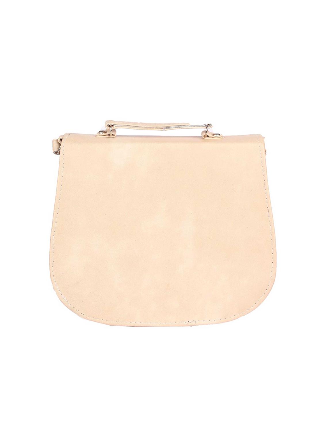 cream leatherette sling bag - 15121580 - Zoom Image - 2