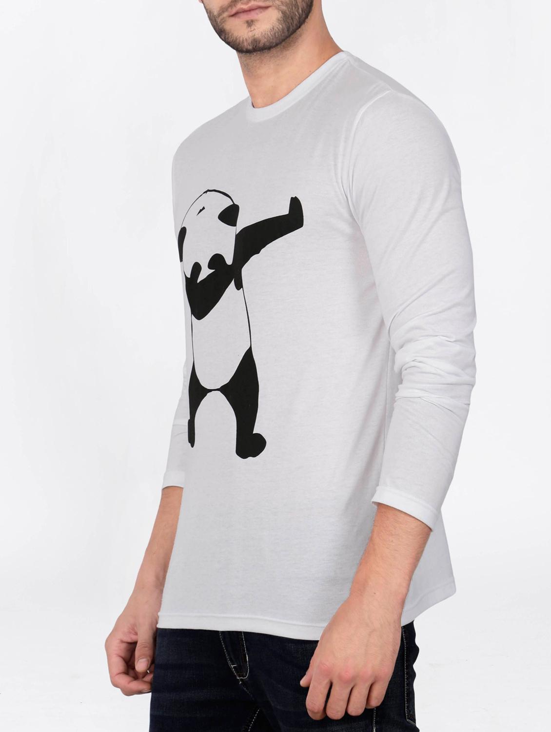 white cotton chest print tshirt - 15121845 - Zoom Image - 2