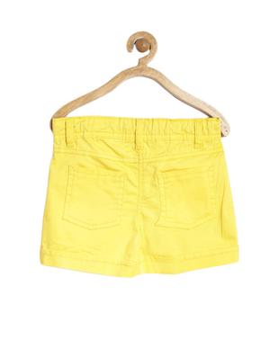 yellow cotton shorts - 15122666 - Standard Image - 2