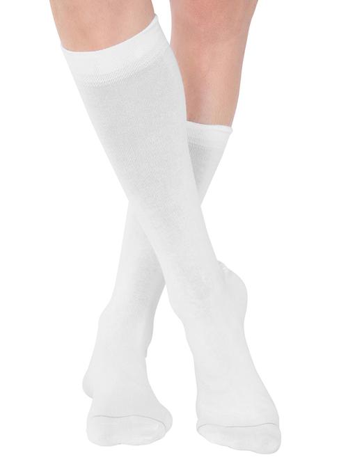 white cotton above ankle length sock - 15123674 - Standard Image - 1