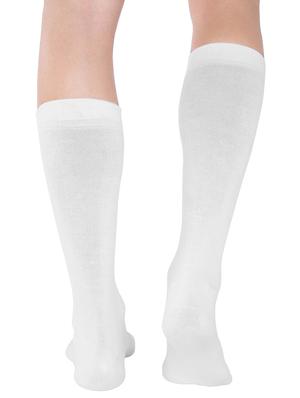 white cotton above ankle length sock - 15123674 - Standard Image - 2