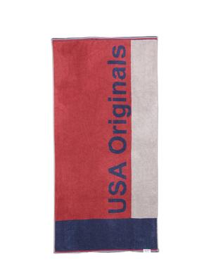 red grindle bath towel - 15123735 - Standard Image - 2