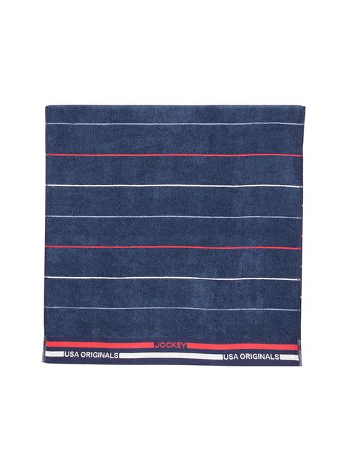 ink blue grindle bath towel - 15123736 - Standard Image - 1