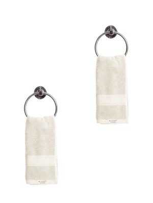 pearl white hand towel pack of 2 - 15123747 - Standard Image - 2
