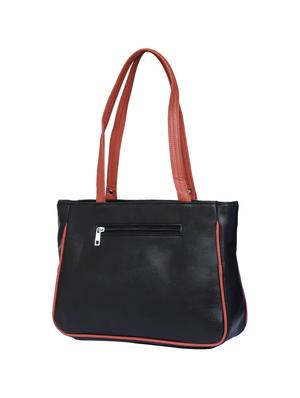 black leatherette regular handbag - 15123949 - Standard Image - 2