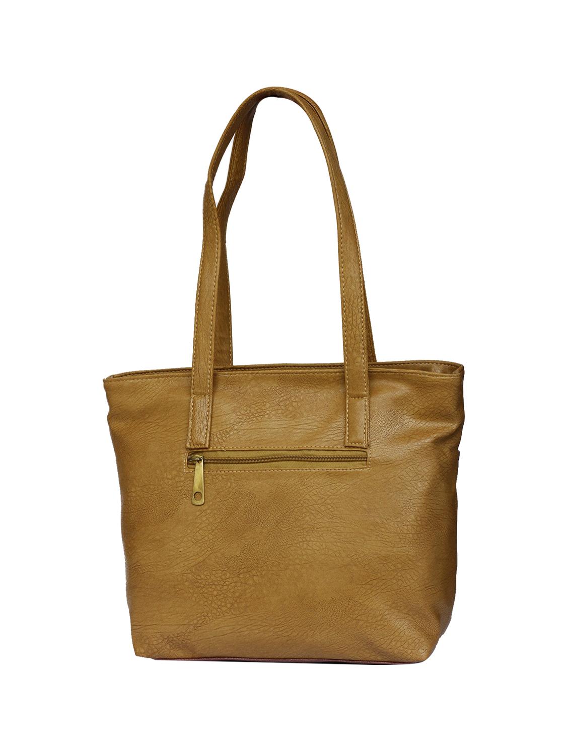 brown leatherette regular handbag - 15123952 - Zoom Image - 2