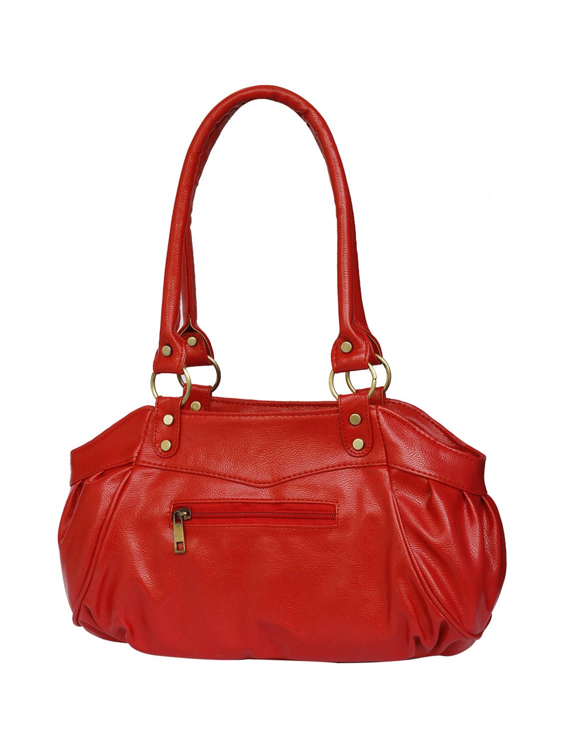 red leatherette regular handbag - 15123956 - Zoom Image - 2
